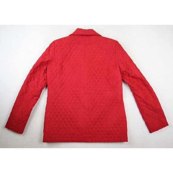 LAURA SCOTT - WOMEN'S RED SOFT QUILTED MICROFIBER JACKET - SIZE S - Picture 5 of 6